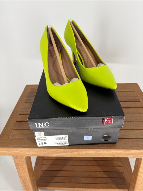 INC International Concepts Shoes - New women’s INC International Concepts Neon Yellow Pointed size 6.5 M